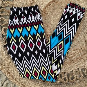 Leggings colorful geometric